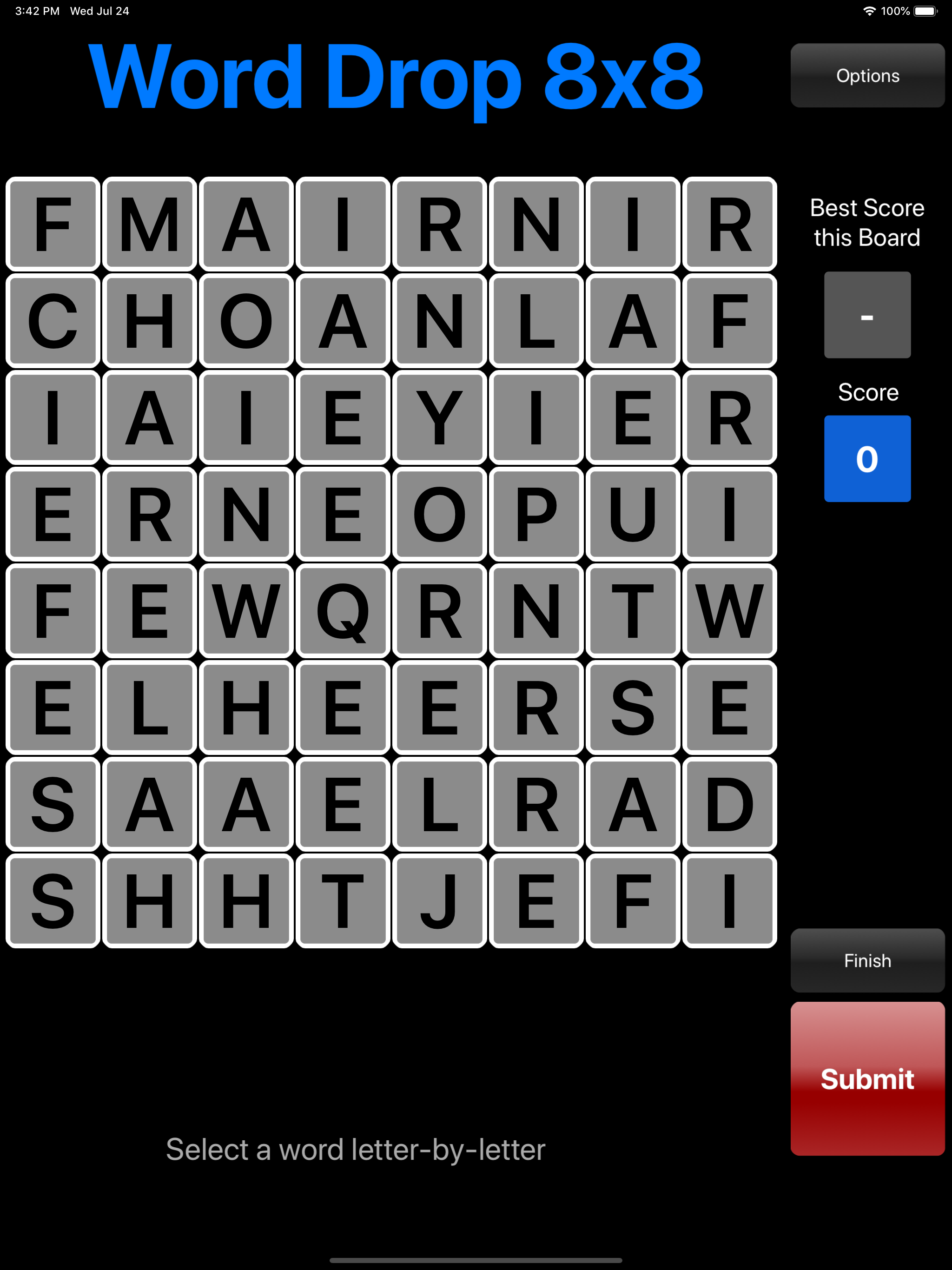 Word Drop Gravity