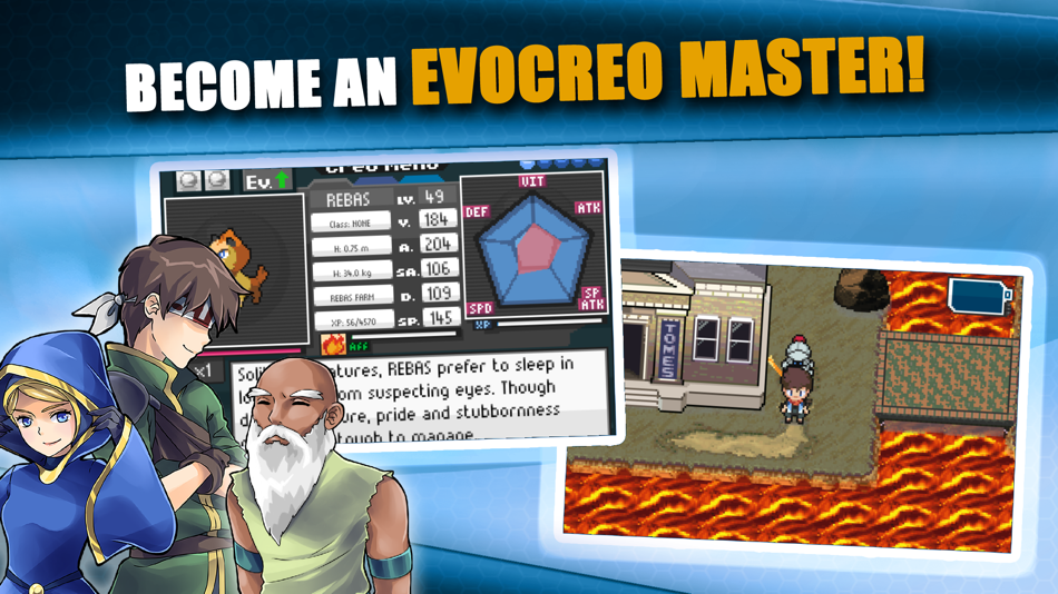 #6. EvoCreo™: Pocket Monster Game (iOS) โดย: Ilmfinity Studios LLC