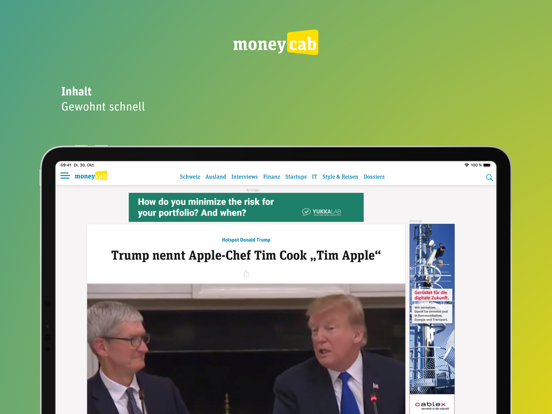 Moneycab iPad screenshot
