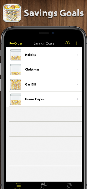 ‎Savings Goals Pro Screenshot