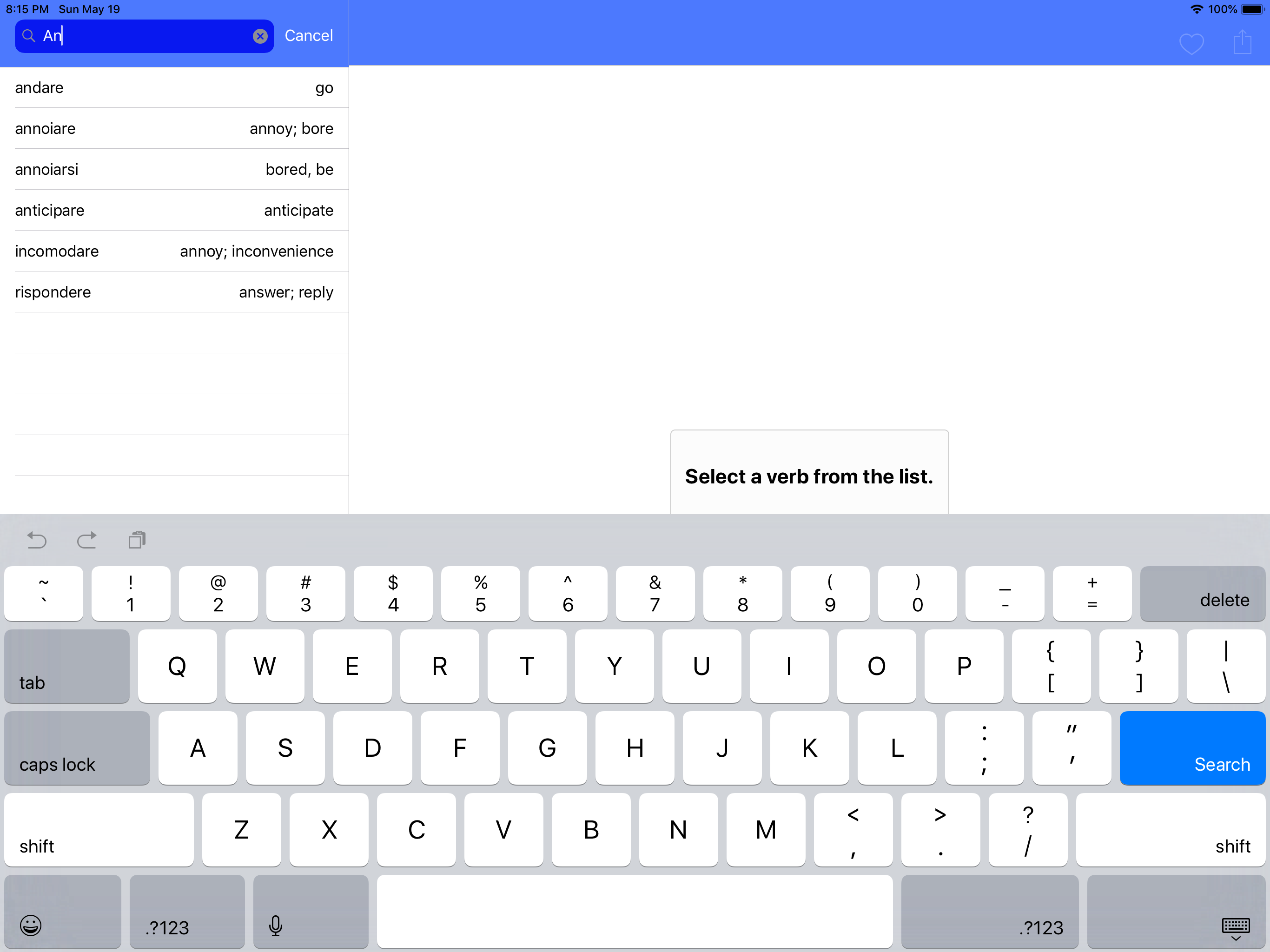 Italian Verb Conjugator screenshot 15
