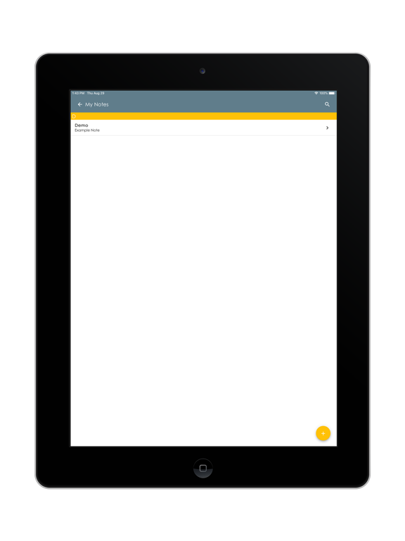 IQject Events iPad screenshot