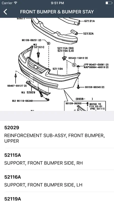 Toyota, Lexus Car Parts screenshot 1 of 5