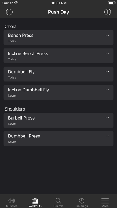 TheFitnessApp - Gym Log Screenshot