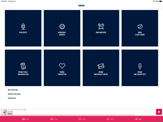 Hitradio Ö3 iPad screenshot 5 - Music app