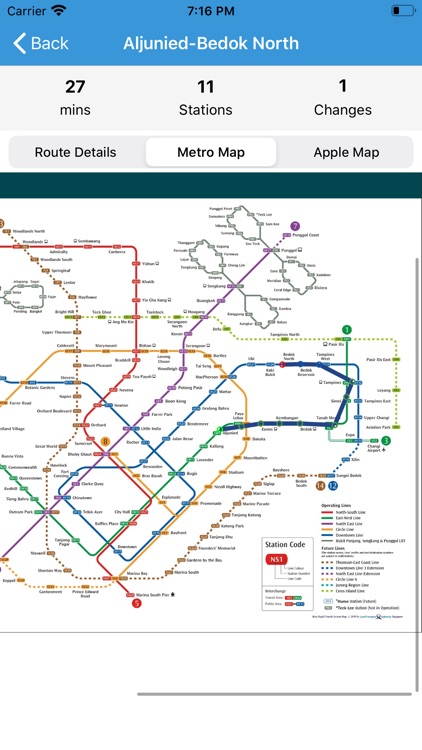 Singapore Metro - Route Plan screenshot-4