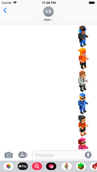 People Isometric Stickers screenshot 2