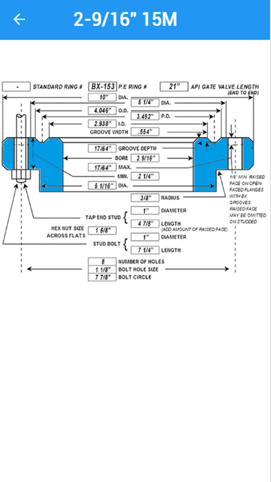 Nexus Flange Slide Rule App screenshot 3