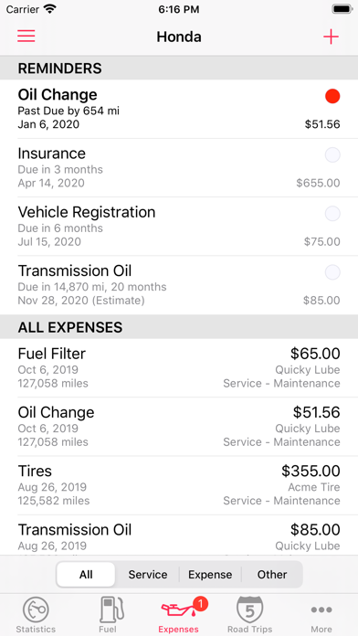 Road Trip • MPG, Mileage and Fuel Economy screenshot