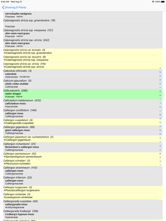 Quebec Wildflowers iPad screenshot 8 - Education app