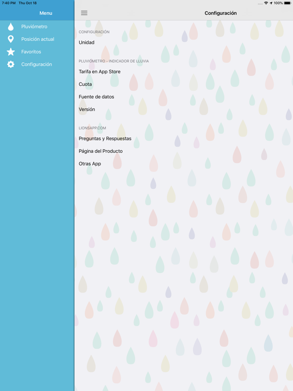 Pluviómetro App Store preview screenshot 9
