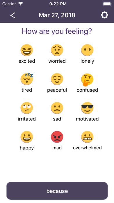 Mood Ring: Your Emoji Journal Screenshot