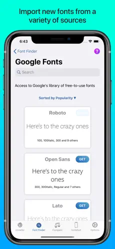 Captura 3 iFont: find, install any font iphone
