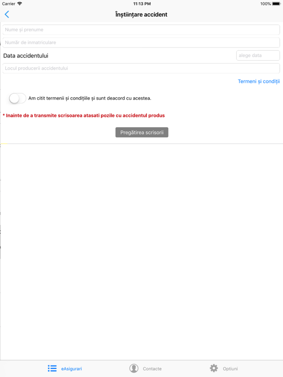 eAsigurari iPad screenshot
