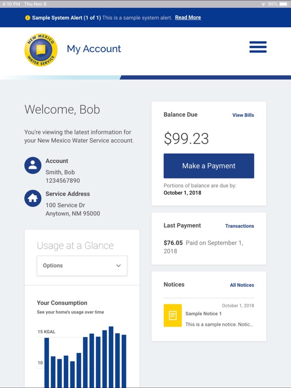 Screenshot #4 pour New Mexico Water Service