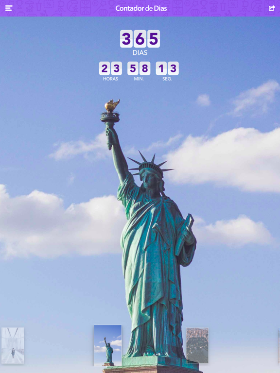 Contador de Dias iPad screenshot 6 - Travel app