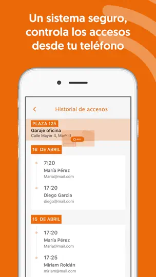 Captura de pantalla de Parkingdoor en iPhone 3