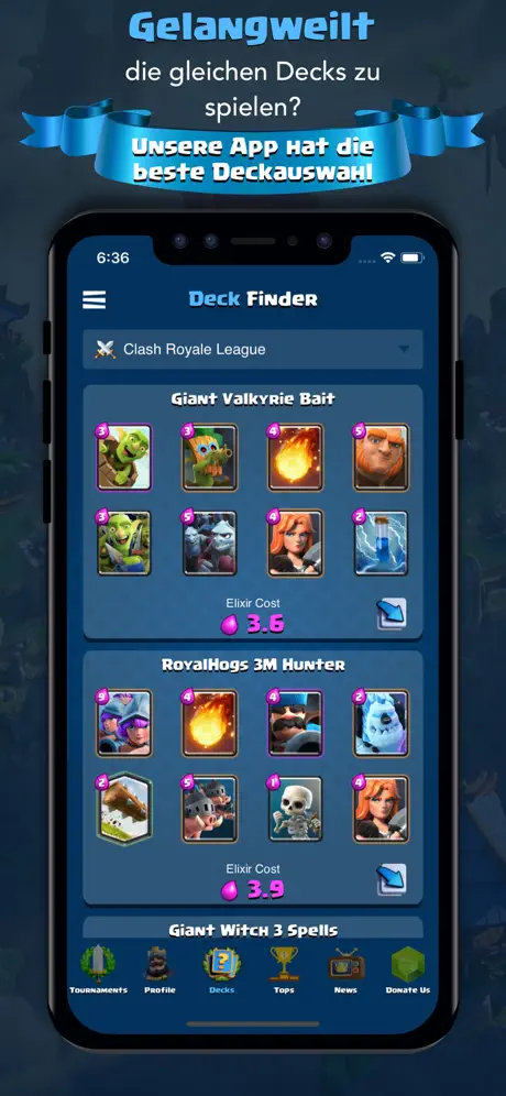 Stats & Tools für Clash