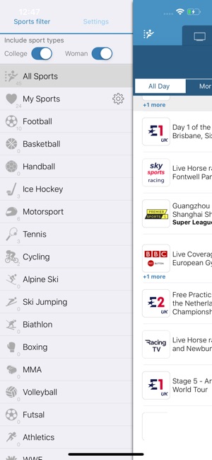 Live Sport TV Listing Guide on the App Store