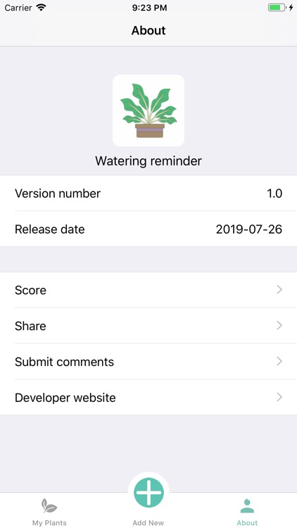 Watering reminder-FlowerHelper