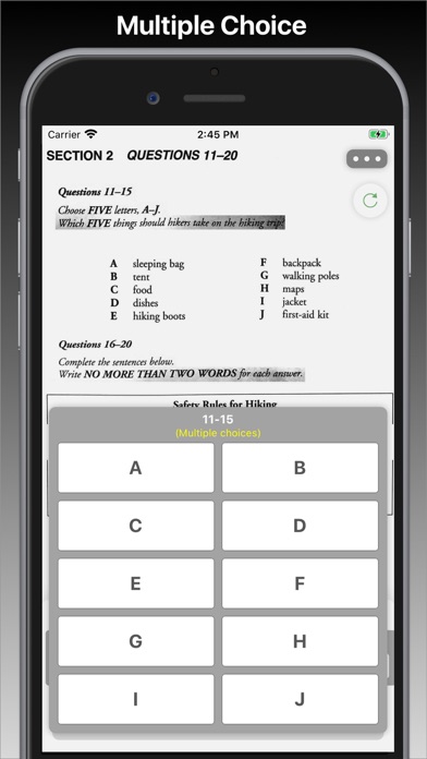 TOTAL IELTS Listening Practice Screenshot