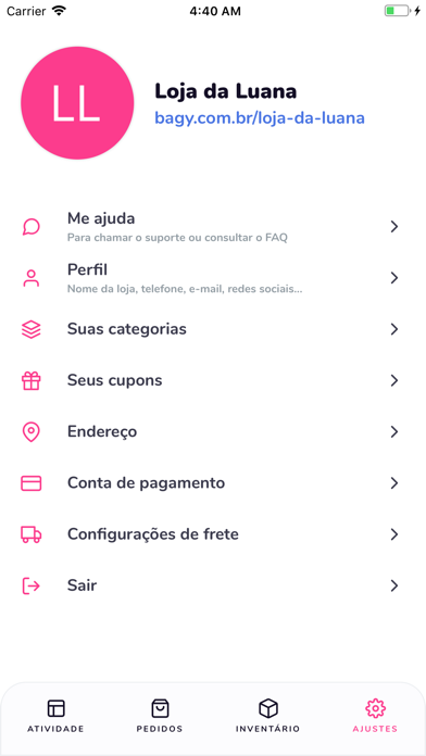 Bagy Vendas Screenshot