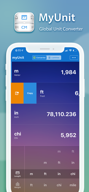 ‎myUnit · Global Unit Converter Screenshot