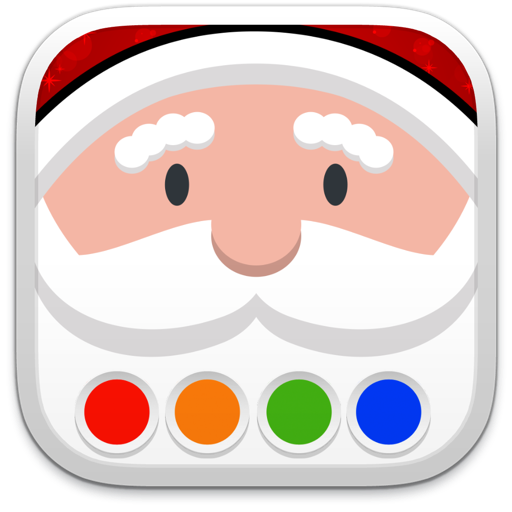 Coloring Book - Santa icon