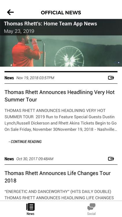 Thomas Rhett's: Home Team App screenshot-4