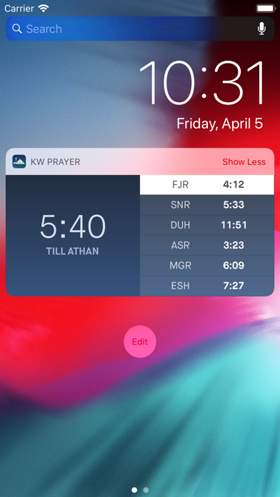 Kuwait Prayer Times Screenshot