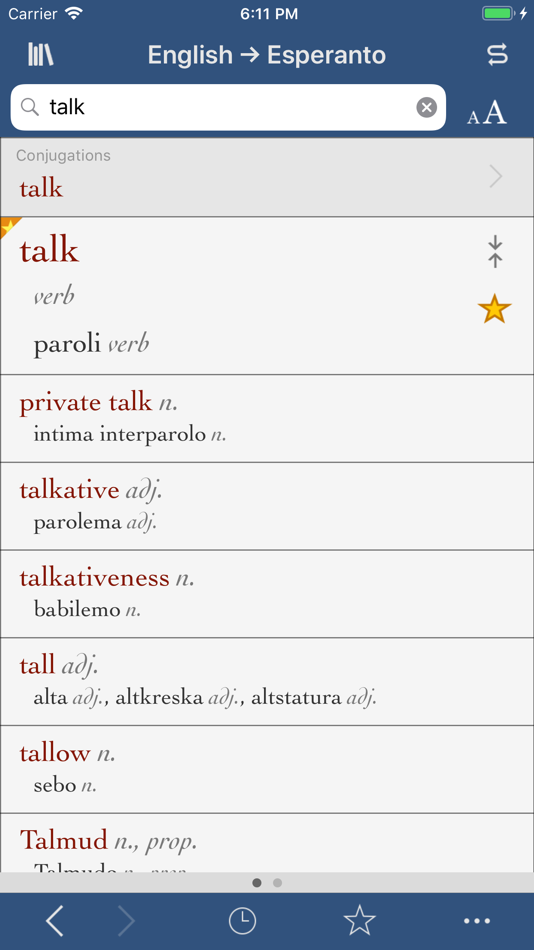 #1. Ultralingua Esperanto-English (iOS) 由: Ultralingua, Inc.