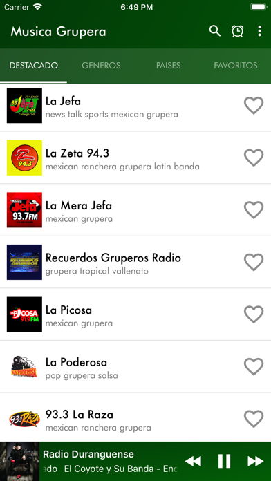 Screenshot #1 pour Musica Grupera Radios