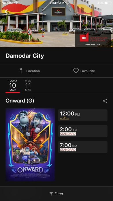 Damodar Cinemas Screenshot