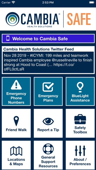 Cambia Safe Screenshot