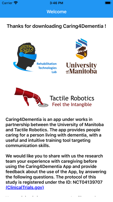 Screenshot #1 pour Caring4Dementia