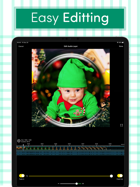Frame 360: Photo Music Collage iPad screenshot 4 - Utilities app