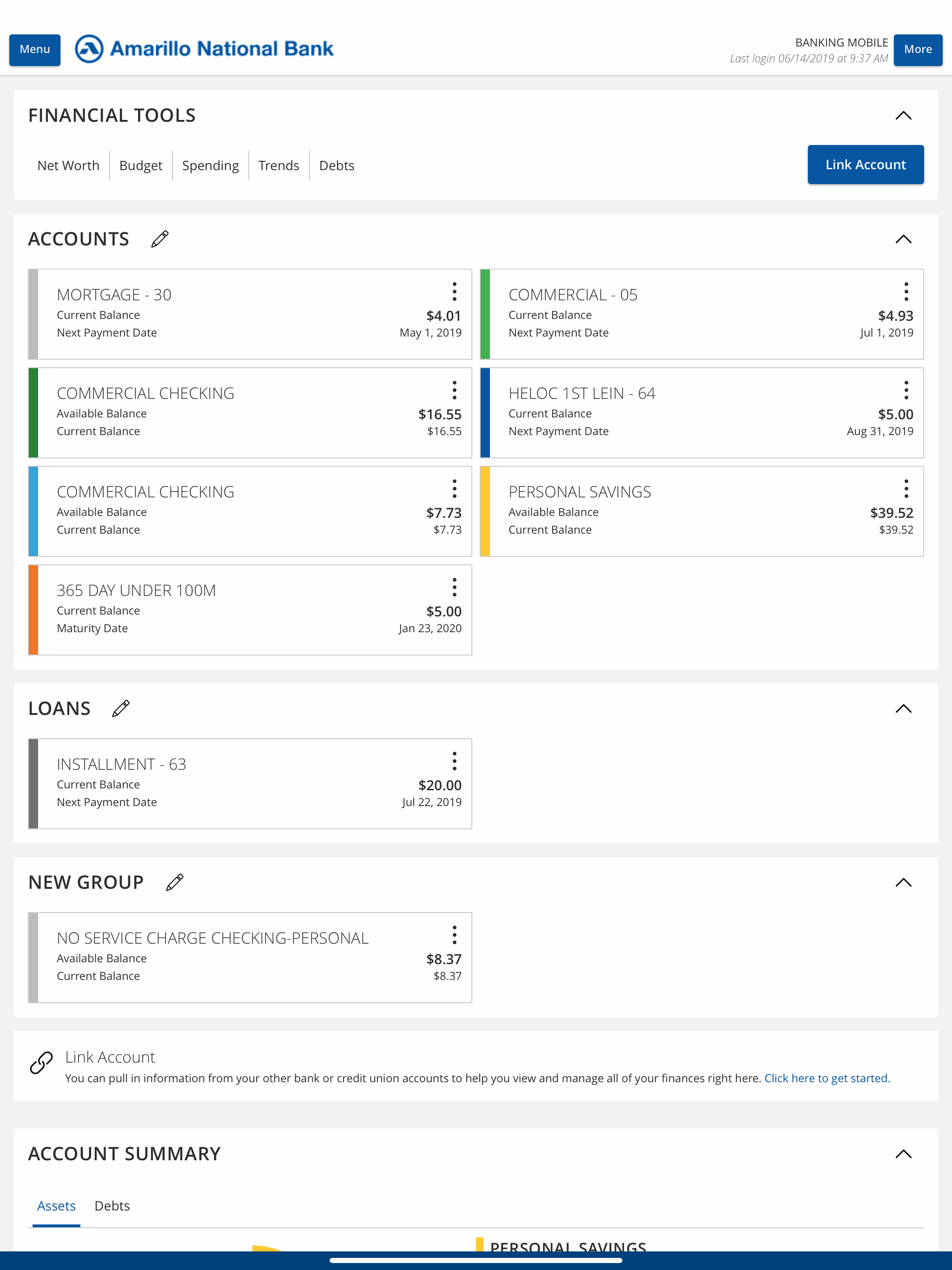 Amarillo National Bank screenshot 8
