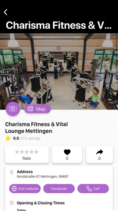 Charisma Fitnessstudio Screenshot