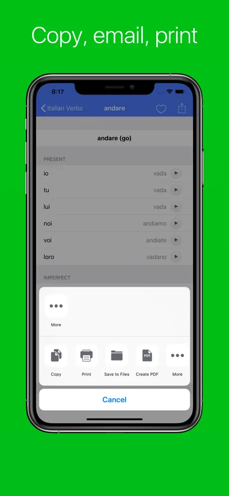 Italian Verb Conjugator Pro
