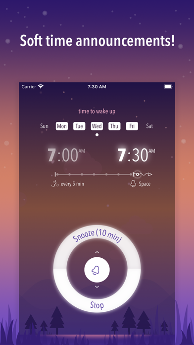 Gentle Talking Alarm Clock Pro screenshot 2