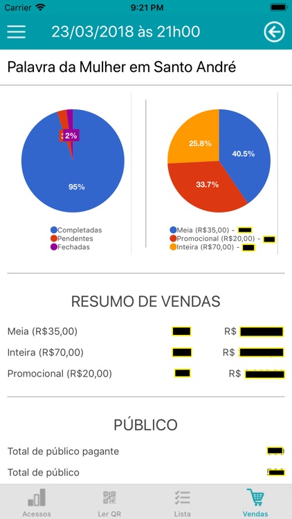 Organizador Bilheteria Express screenshot-6