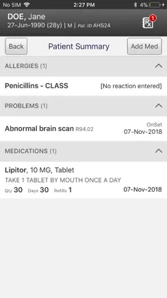 Veradigm™ ePrescribe iPhone image 1