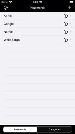 IPW Password Warehouse iPhone image 2