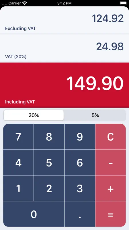 UK VAT Calculator screenshot 3 of 5