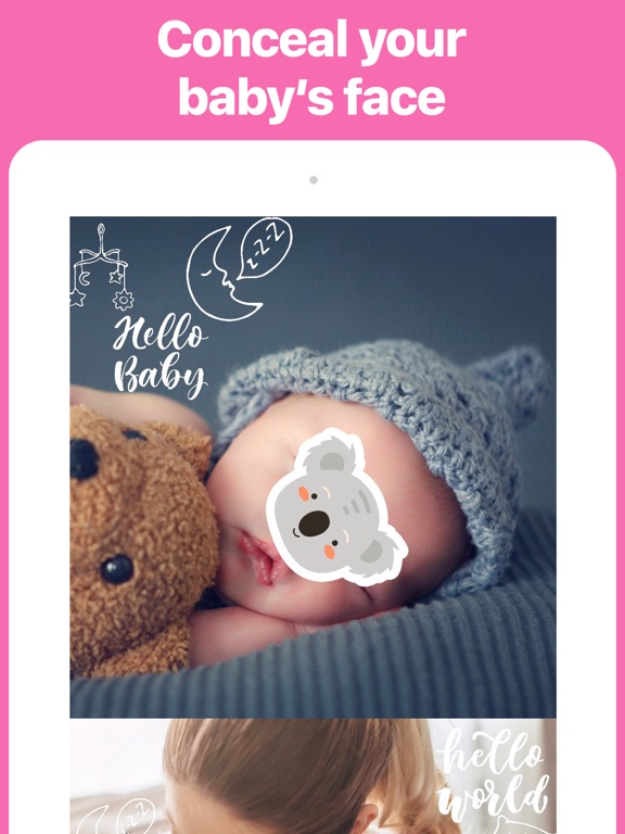 Baby Photo Editor - BabyArt iPad screenshot 4 - Photo & Video app