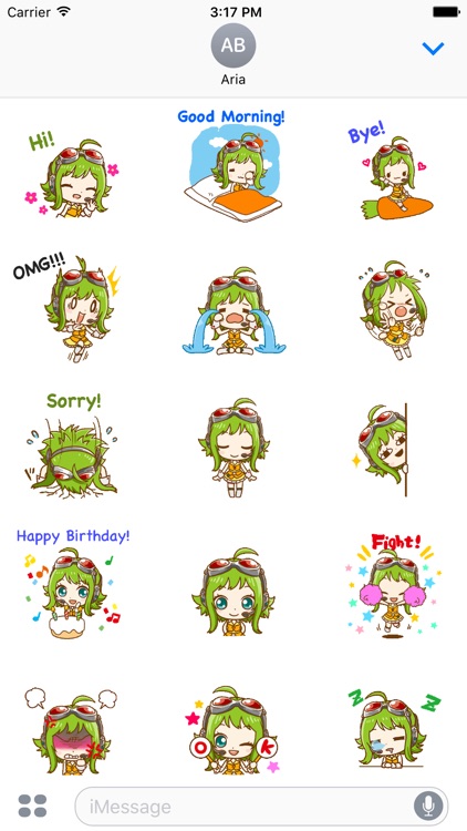 Animated Cute Gumi Sticker