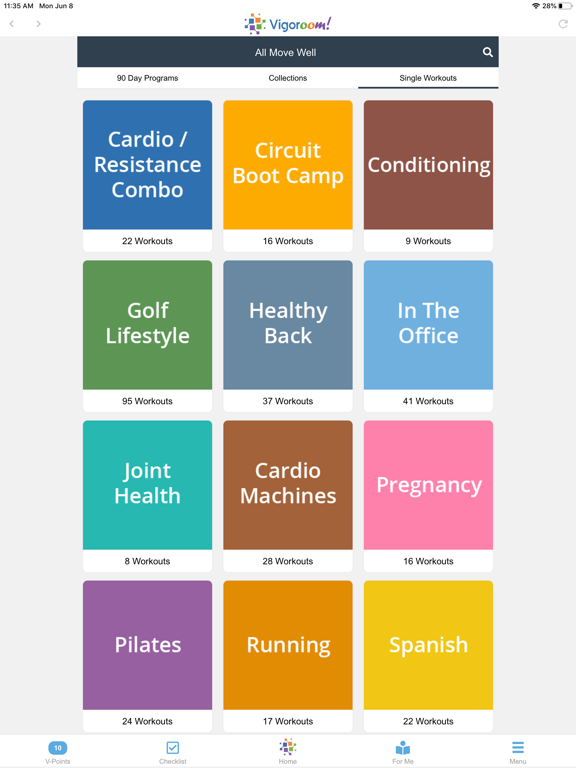 Vigoroom iPad screenshot 7 - Health & Fitness app