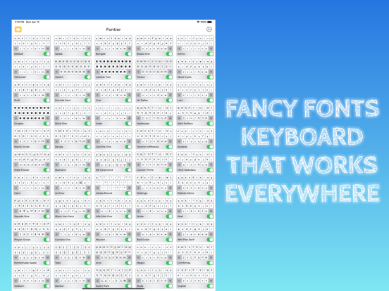 Screenshot #4 pour Fontier ► Fonts Keyboard
