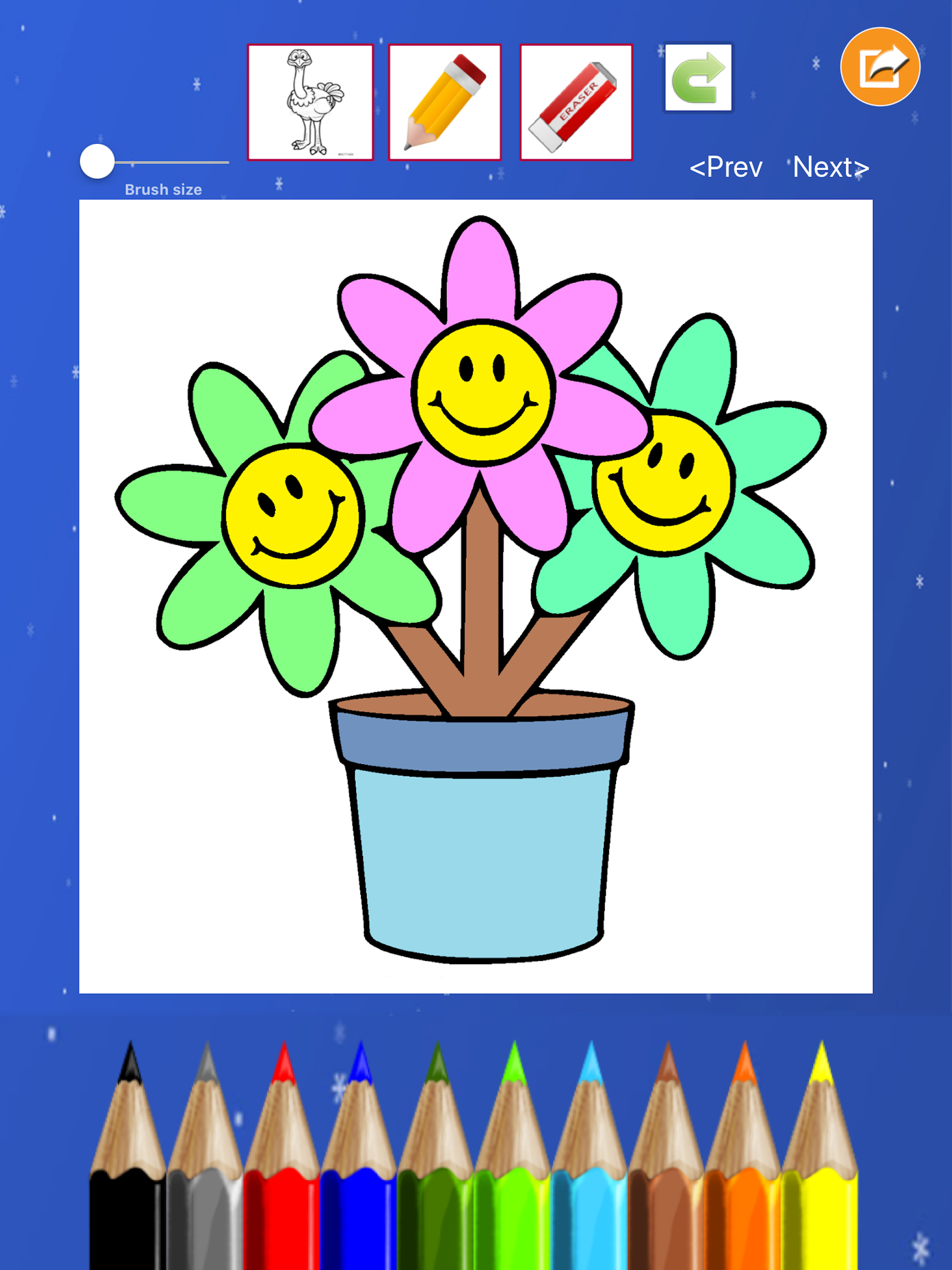 Flower Coloring Drawing book