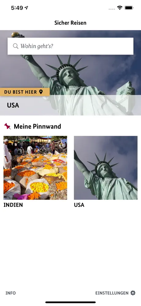 Sicher Reisen